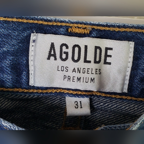 Agolde Women's Denim Dark Wash Jeans Size 31 - Picture 8 of 10